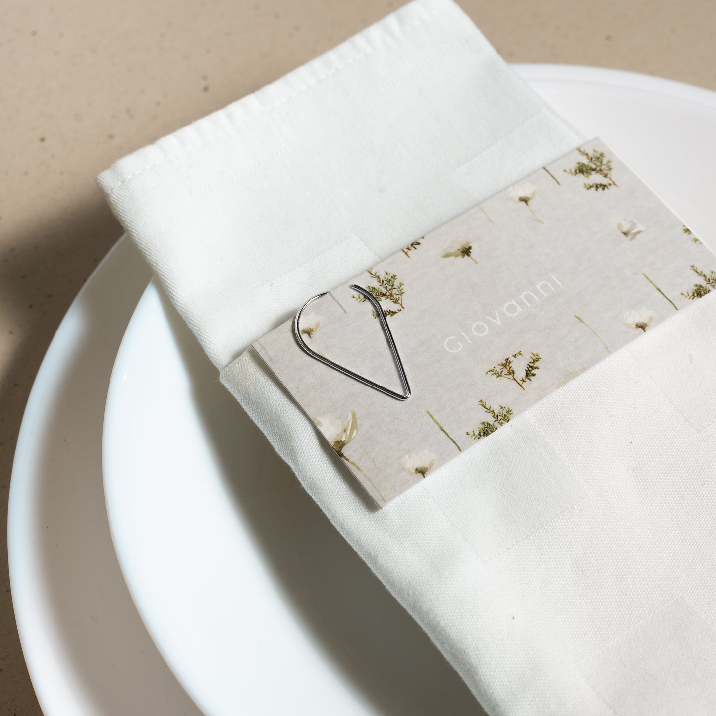 Segnaposto tovagliolo