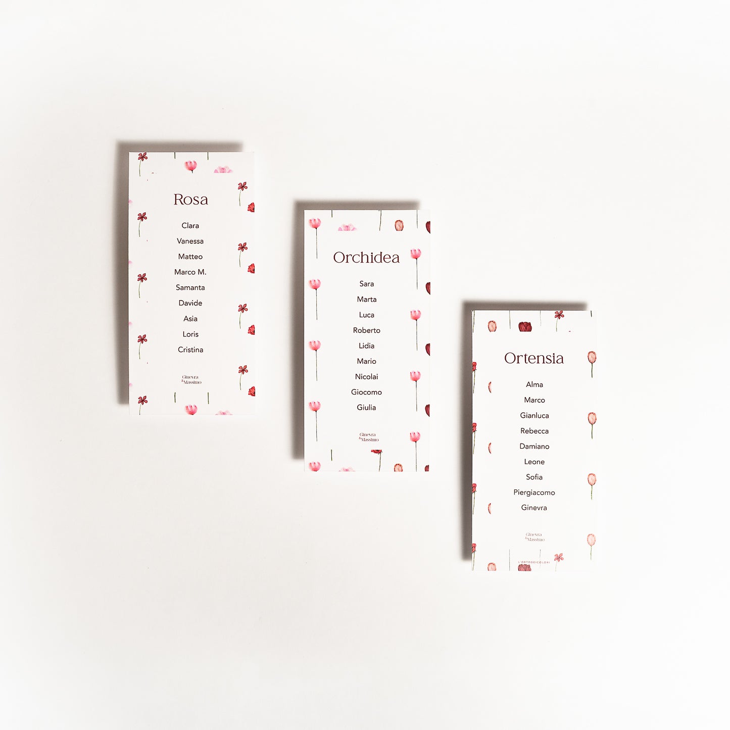 Tableau Mariage Cartoncini