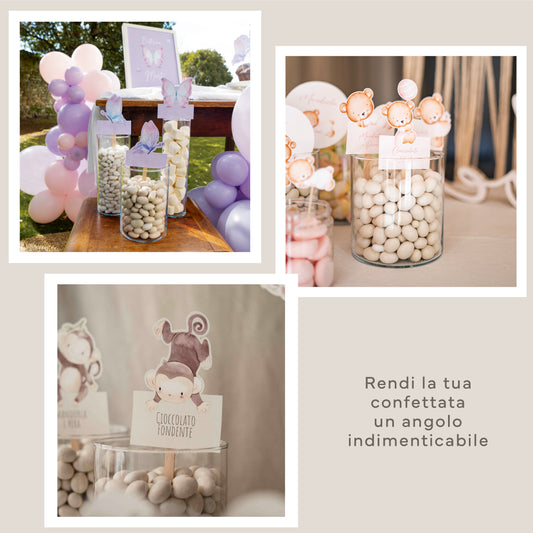 Tag confetti sagomati