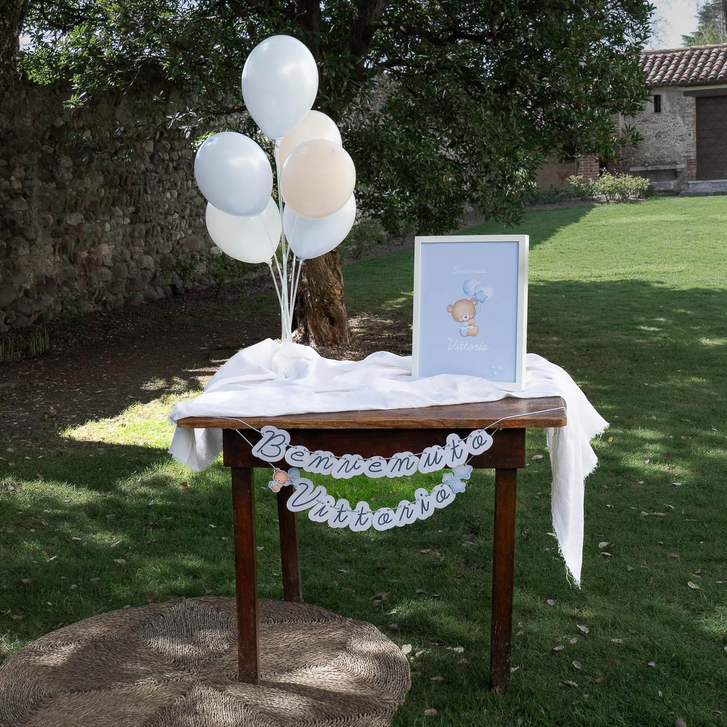 KIT BENVENUTO NEONATO – festone nascita e palloncini personalizzati