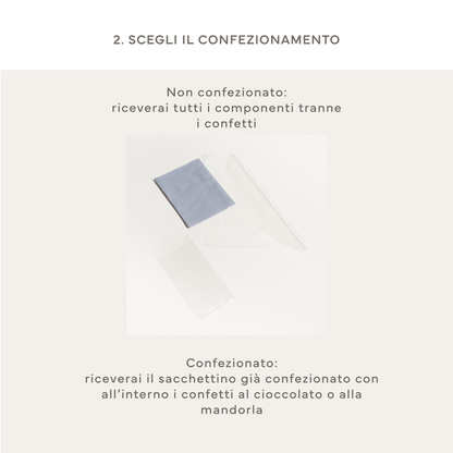 Confezione confetti in cartoncino
