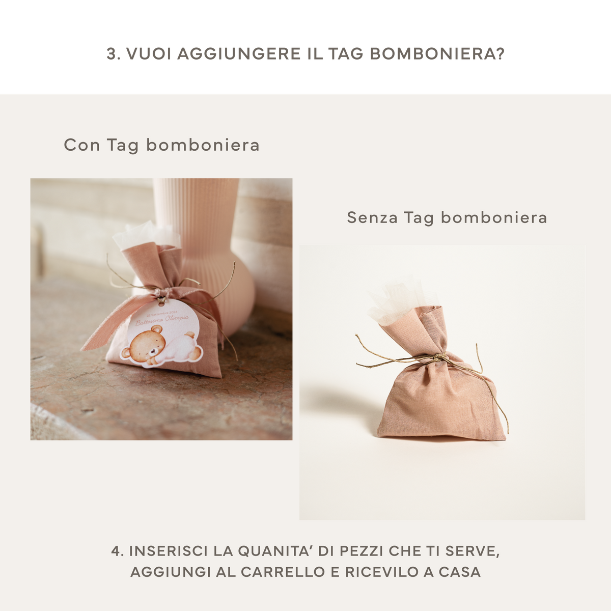 Confezione confetti in cartoncino