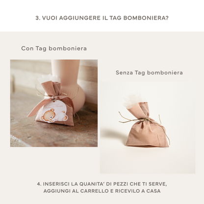 Confezione confetti in cartoncino