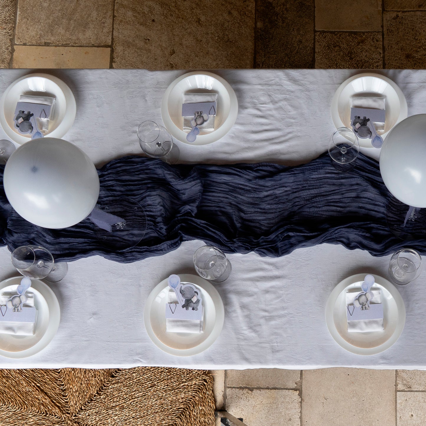 KIT BATTESIMO COMPLETO – decorazioni - allestimento tavolo- angolo bomboniere - set fotografico