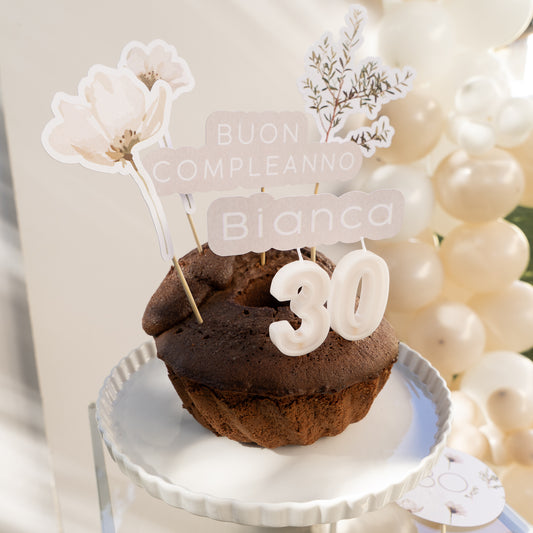 KIT COMPLEANNO ADULTI – set fotografico con palloncini e cake topper