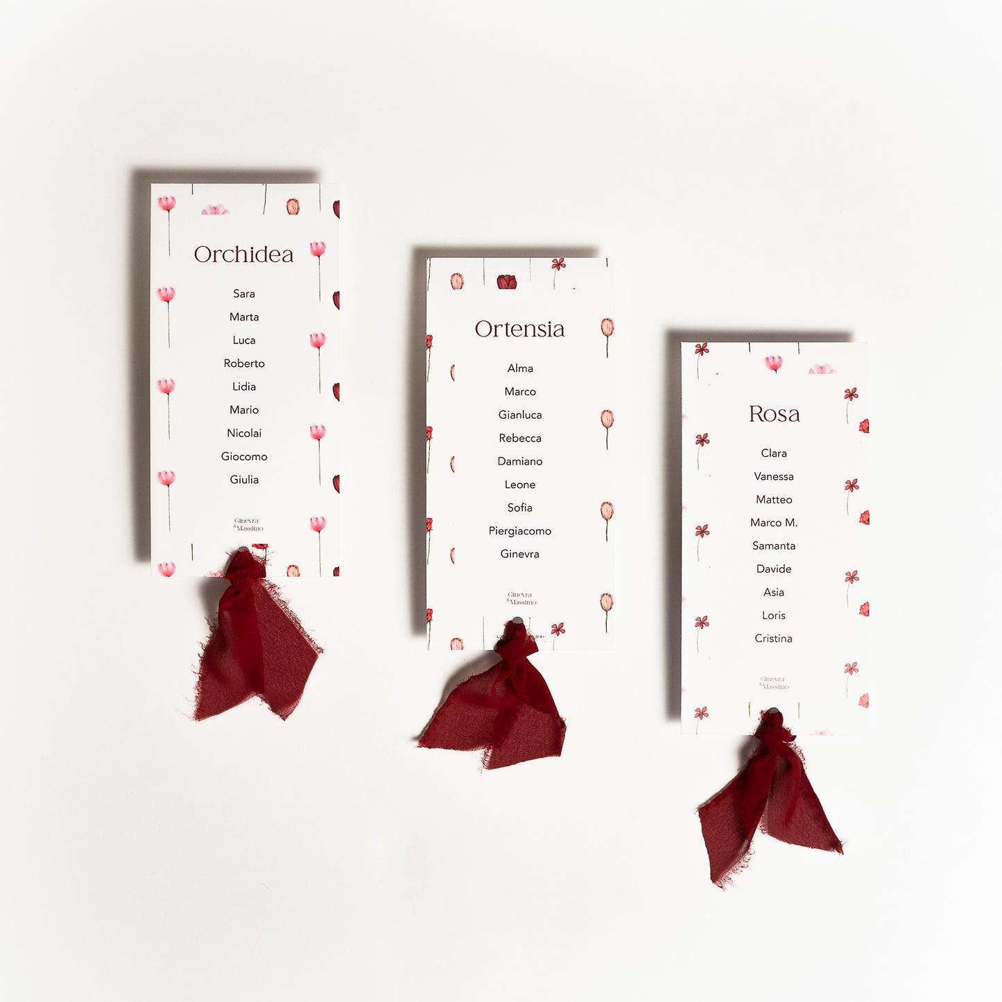 Tableau Mariage Cartoncini
