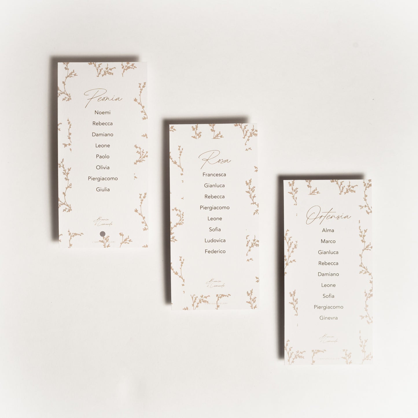 Tableau Mariage Cartoncini