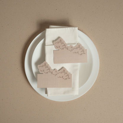 Segnaposto sagomato.