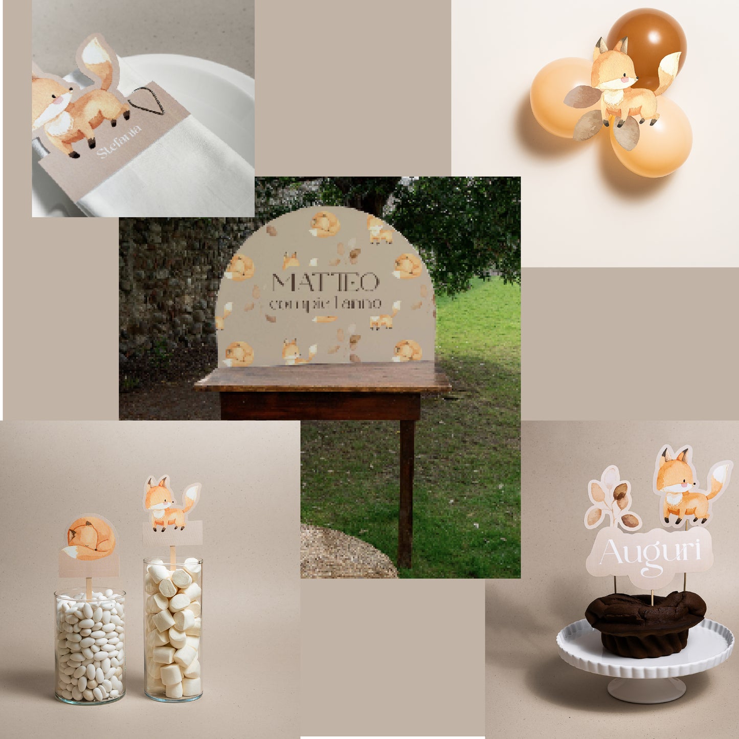 KIT BATTESIMO COMPLETO – decorazioni - allestimento tavolo- angolo bomboniere - set fotografico