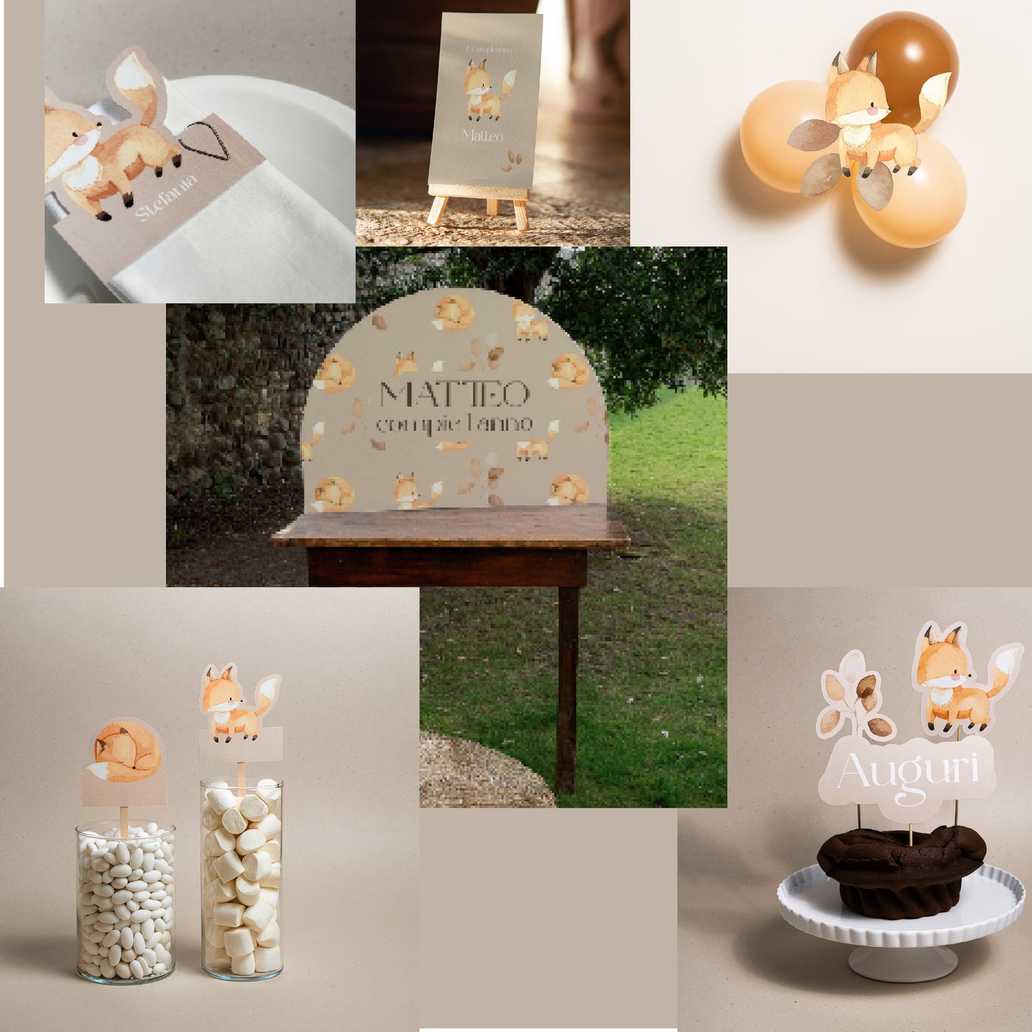 KIT BATTESIMO ESSENZIALI - angolo bomboniere - palloncini - tavola apparecchiata - decorazioni