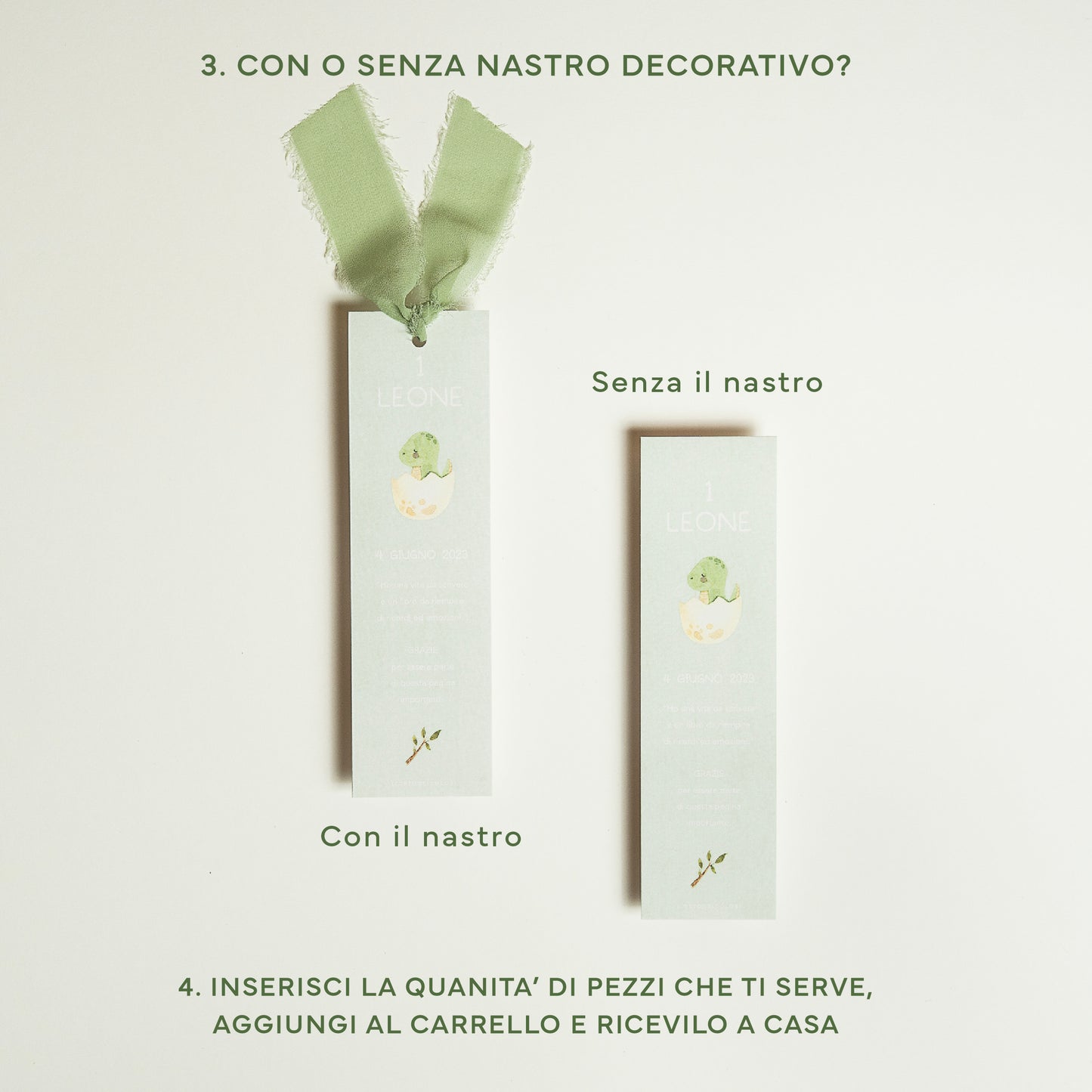 Segnalibro ringraziamenti.