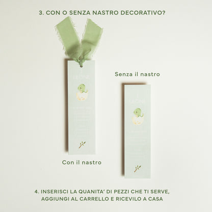 Segnalibro ringraziamenti.