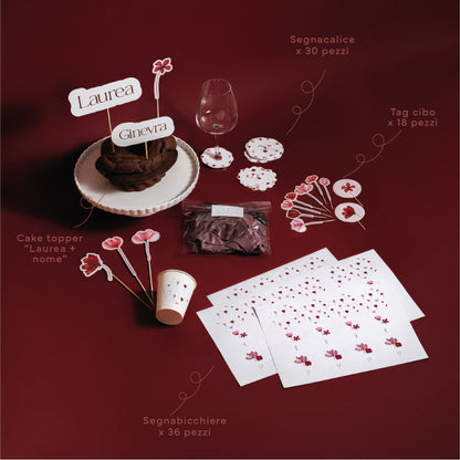 KIT FESTA DI LAUREA – allestimento tavolo e palloncini