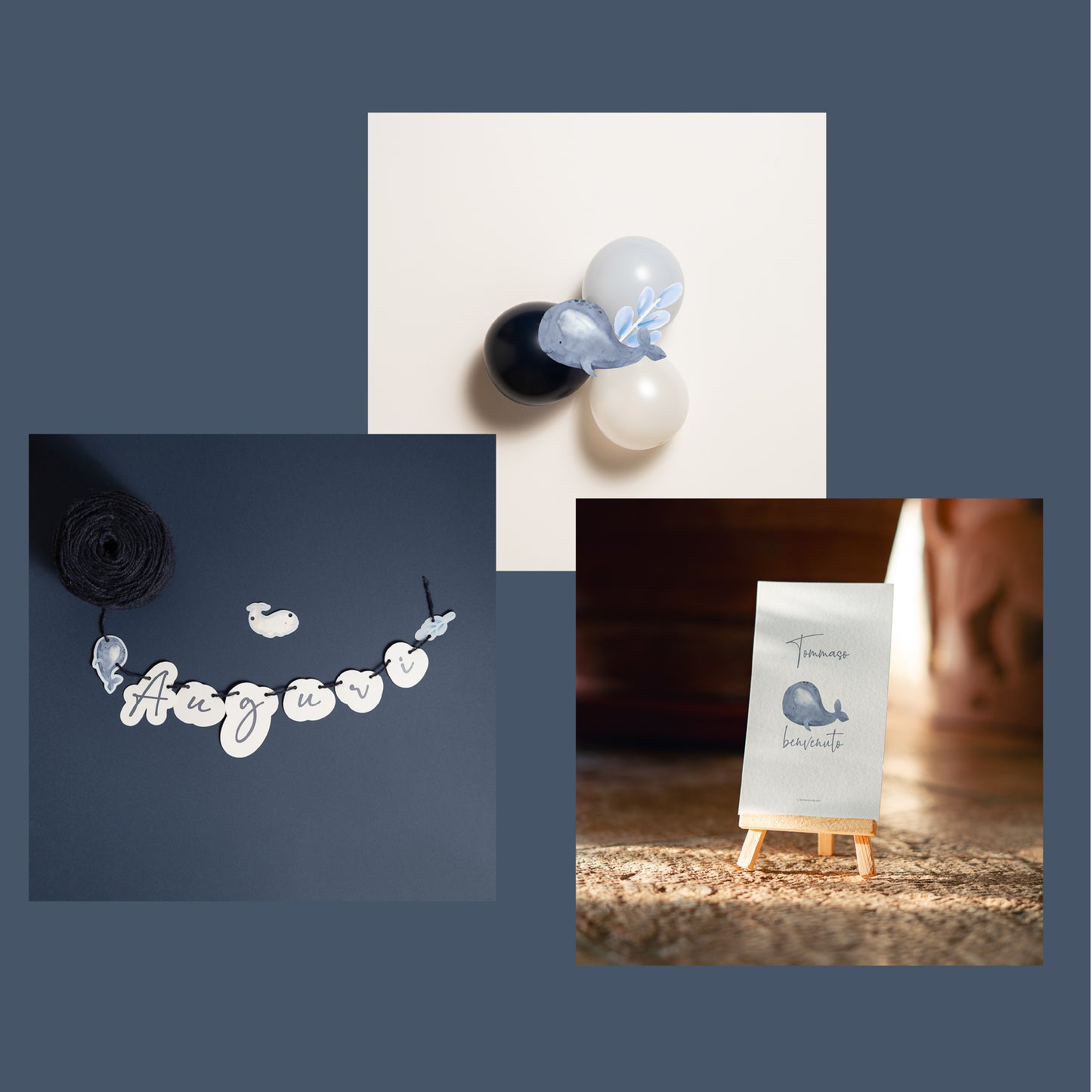 KIT BENVENUTO NEONATO – festone nascita e palloncini personalizzati