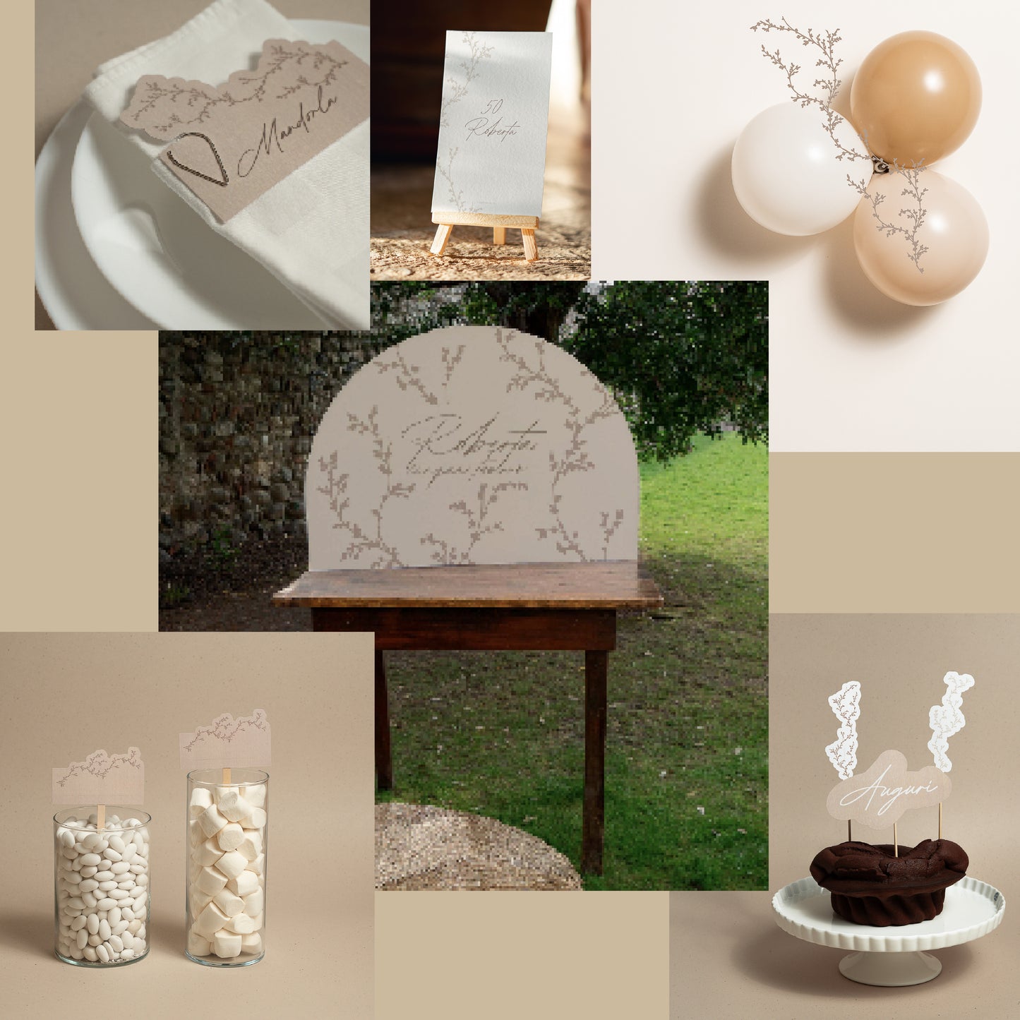 KIT BATTESIMO ESSENZIALI - angolo bomboniere - palloncini - tavola apparecchiata - decorazioni
