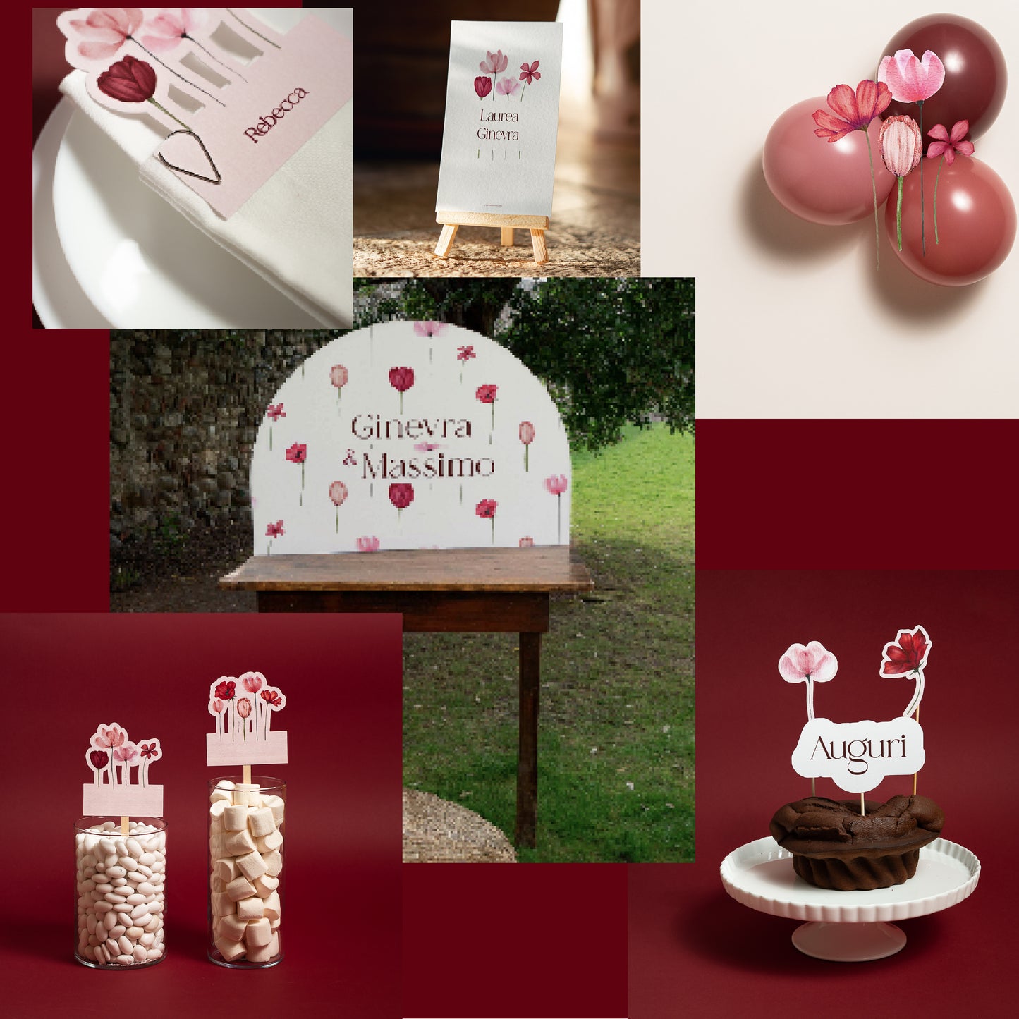 KIT BATTESIMO ESSENZIALI - angolo bomboniere - palloncini - tavola apparecchiata - decorazioni