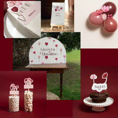 KIT BATTESIMO ESSENZIALI - angolo bomboniere - palloncini - tavola apparecchiata - decorazioni