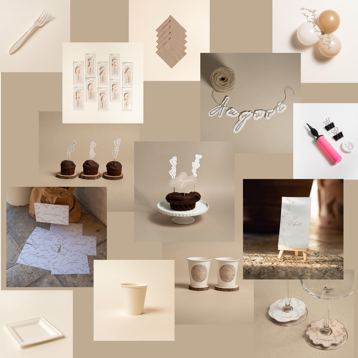 KIT COMPLEANNO BUFFET – allestimento tavolo e set fotografico