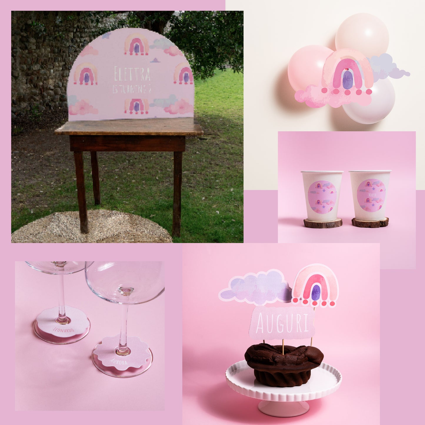 KIT BABY SHOWER – palloncini e decorazioni tavolo
