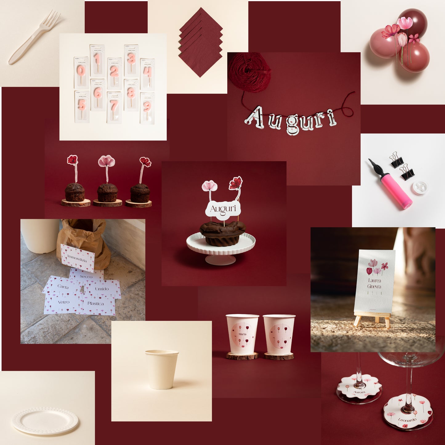 KIT COMPLEANNO BUFFET – allestimento tavolo e set fotografico