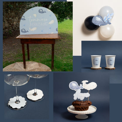 KIT BABY SHOWER – palloncini e decorazioni tavolo