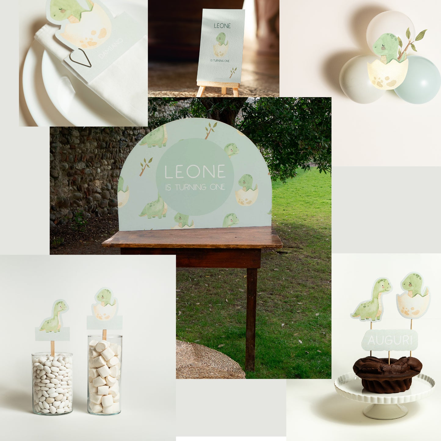 KIT BATTESIMO ESSENZIALI - angolo bomboniere - palloncini - tavola apparecchiata - decorazioni