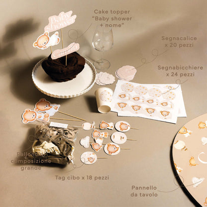 KIT BABY SHOWER – palloncini e decorazioni tavolo