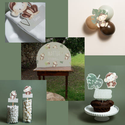 KIT BATTESIMO COMPLETO – decorazioni - allestimento tavolo- angolo bomboniere - set fotografico