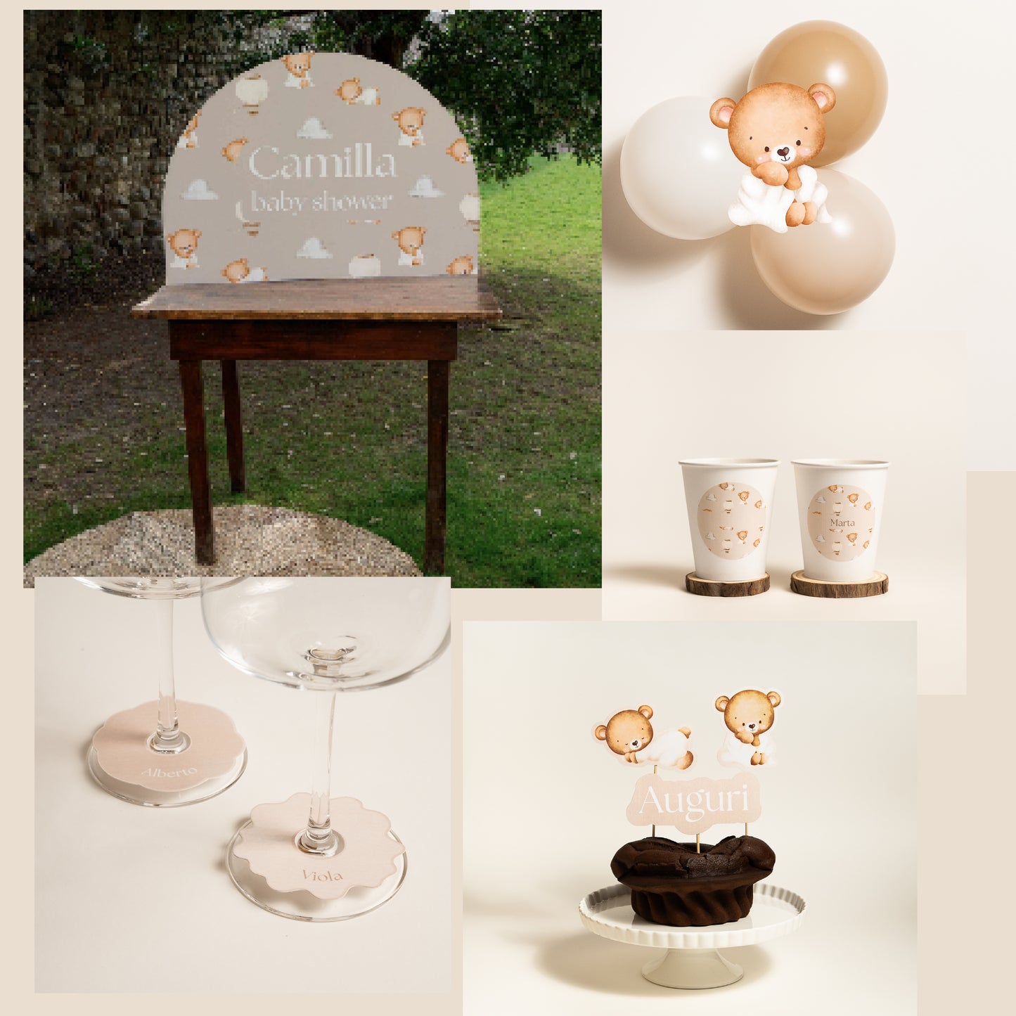 KIT BABY SHOWER – palloncini e decorazioni tavolo