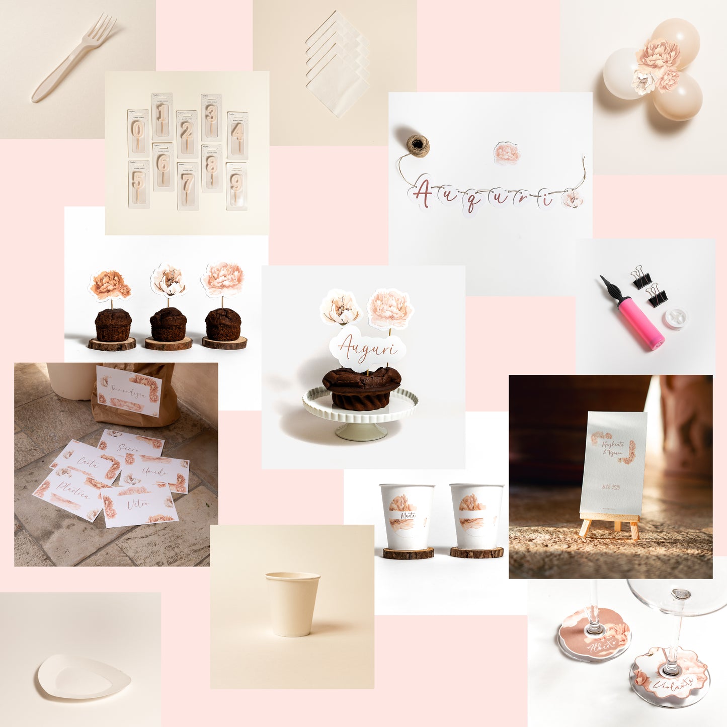 KIT COMPLEANNO BUFFET – allestimento tavolo e set fotografico