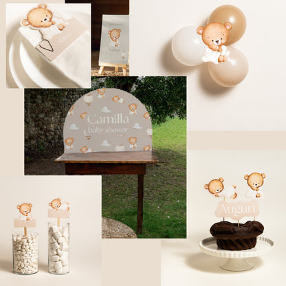 KIT BATTESIMO ESSENZIALI - angolo bomboniere - palloncini - tavola apparecchiata - decorazioni