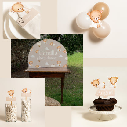 KIT BATTESIMO COMPLETO – decorazioni - allestimento tavolo- angolo bomboniere - set fotografico