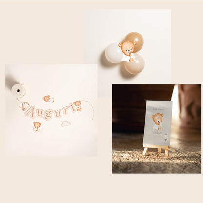KIT BENVENUTO NEONATO – festone nascita e palloncini personalizzati