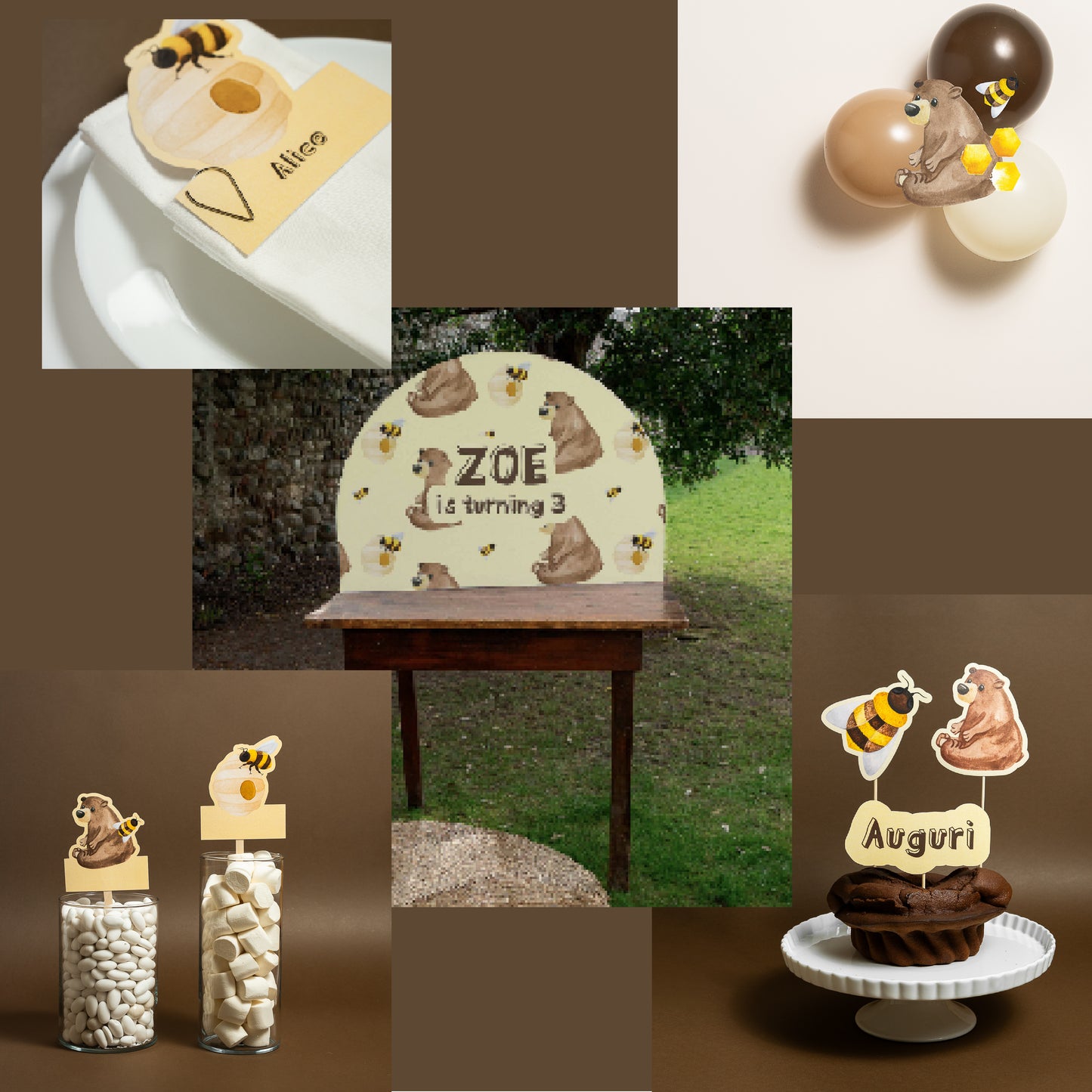 KIT BATTESIMO COMPLETO – decorazioni - allestimento tavolo- angolo bomboniere - set fotografico