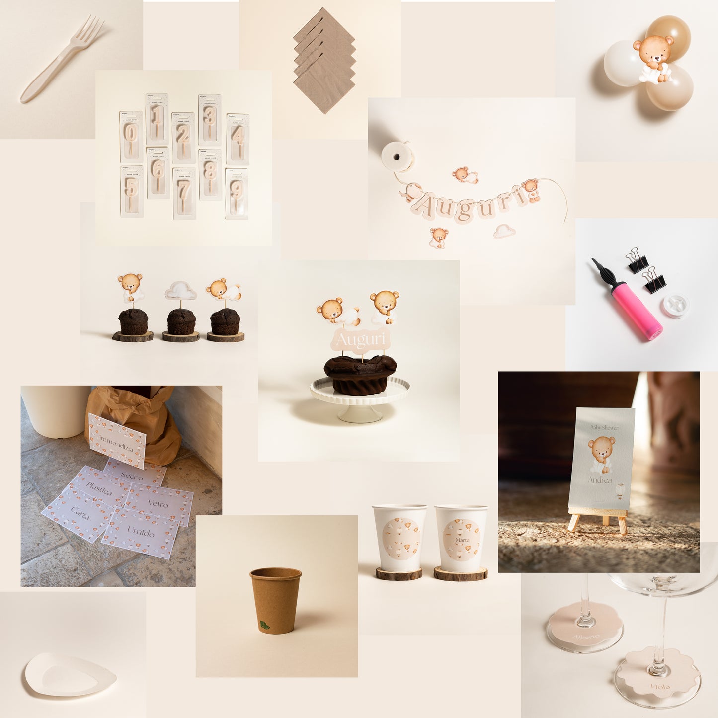 KIT COMPLEANNO BUFFET – allestimento tavolo e set fotografico