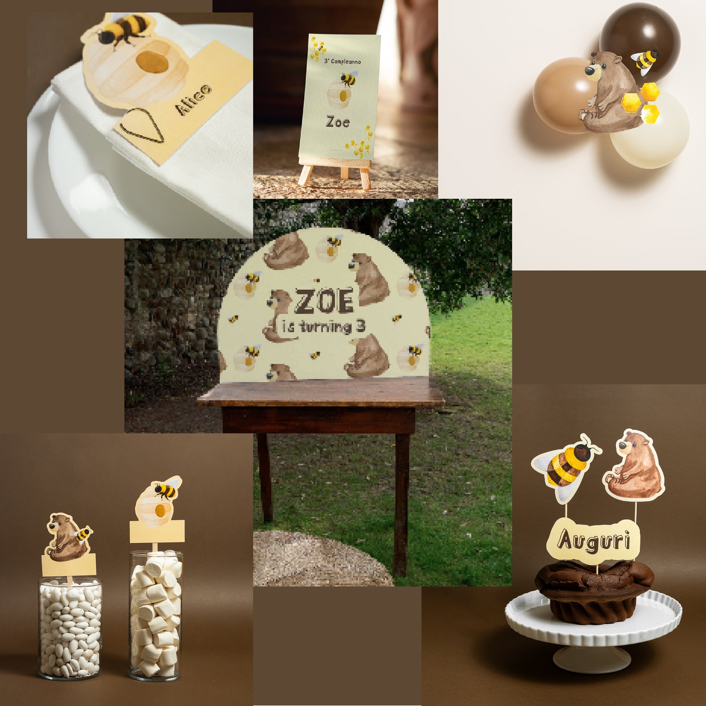 KIT BATTESIMO ESSENZIALI - angolo bomboniere - palloncini - tavola apparecchiata - decorazioni
