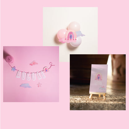 KIT BENVENUTO NEONATO – festone nascita e palloncini personalizzati