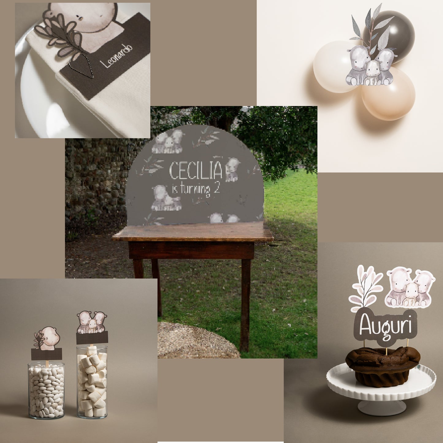 KIT BATTESIMO COMPLETO – decorazioni - allestimento tavolo- angolo bomboniere - set fotografico