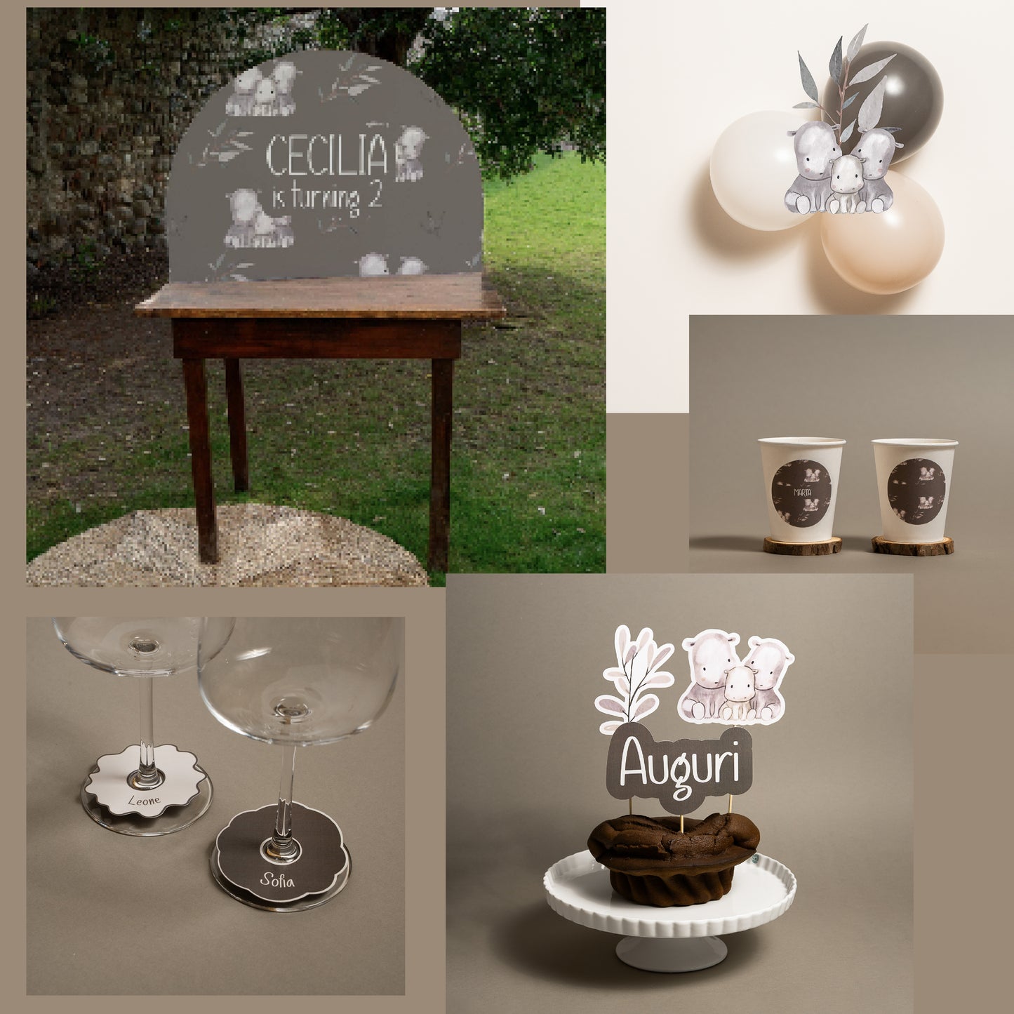 KIT BABY SHOWER – palloncini e decorazioni tavolo
