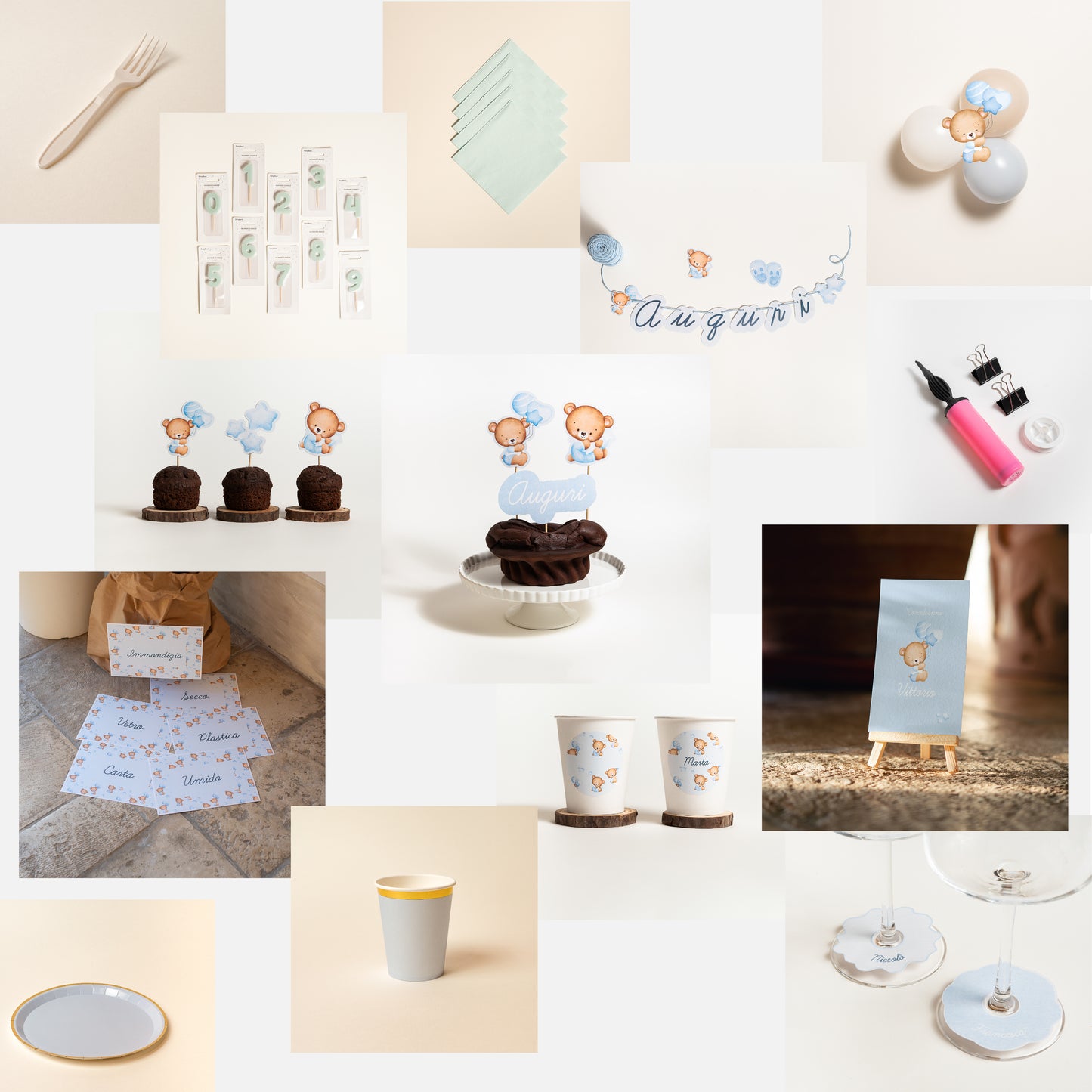 KIT COMPLEANNO BUFFET – allestimento tavolo e set fotografico