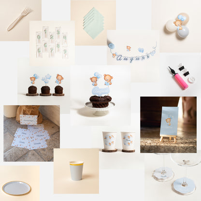 KIT COMPLEANNO BUFFET – allestimento tavolo e set fotografico