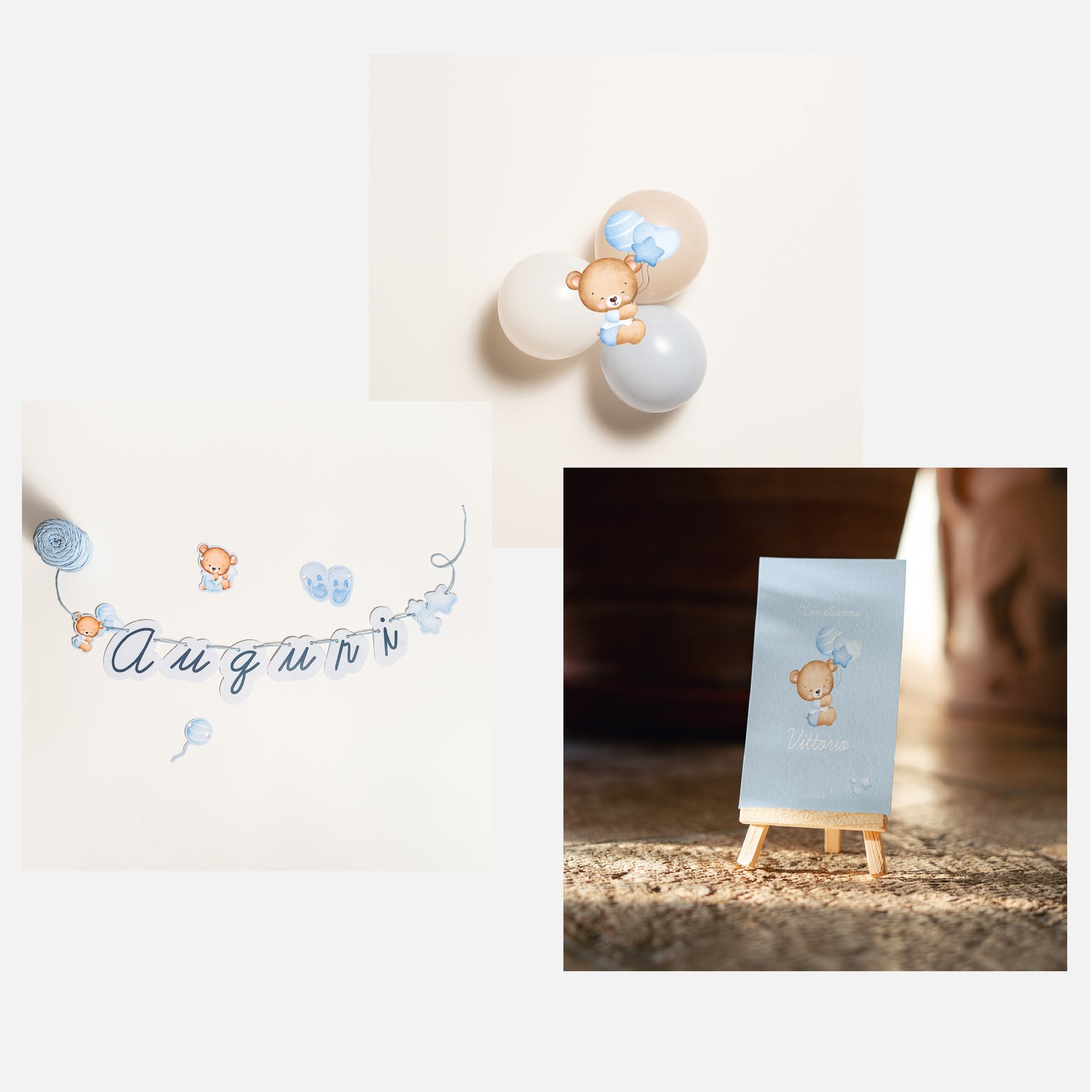KIT BENVENUTO NEONATO – festone nascita e palloncini personalizzati