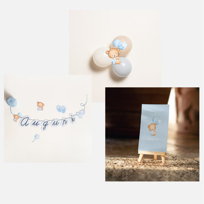 KIT BENVENUTO NEONATO – festone nascita e palloncini personalizzati