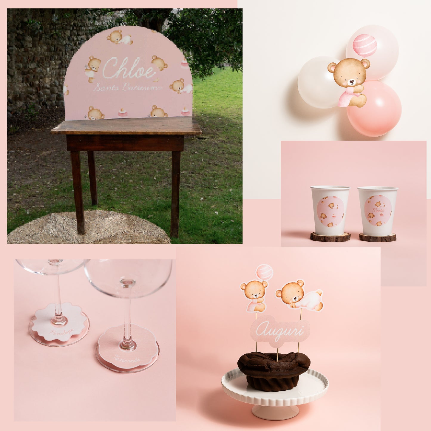KIT BABY SHOWER – palloncini e decorazioni tavolo