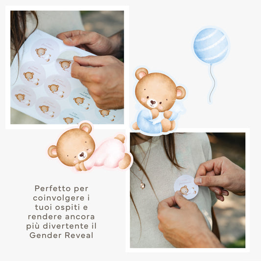 Adesivi Gender Reveal