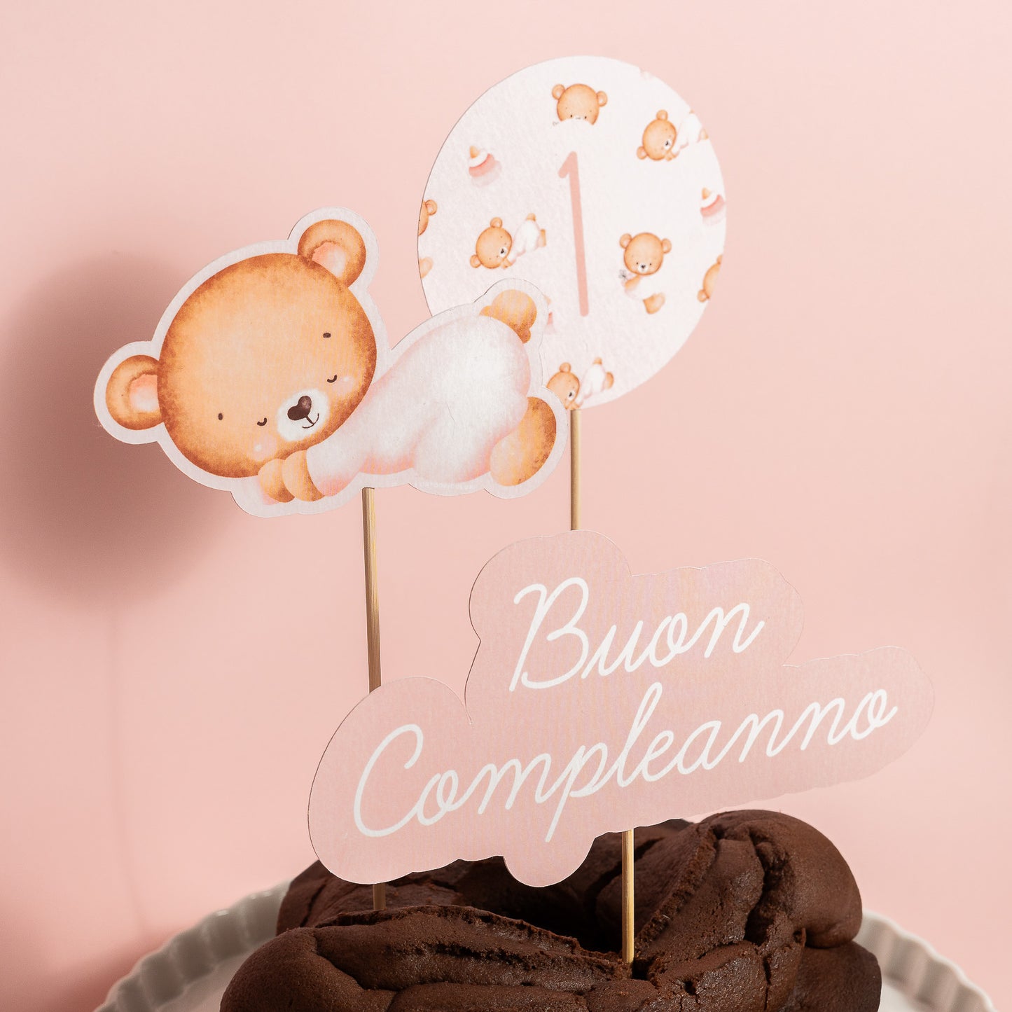 KIT COMPLEANNO FOTOGRAFICO - fondale fotografico con palloncini e cake topper