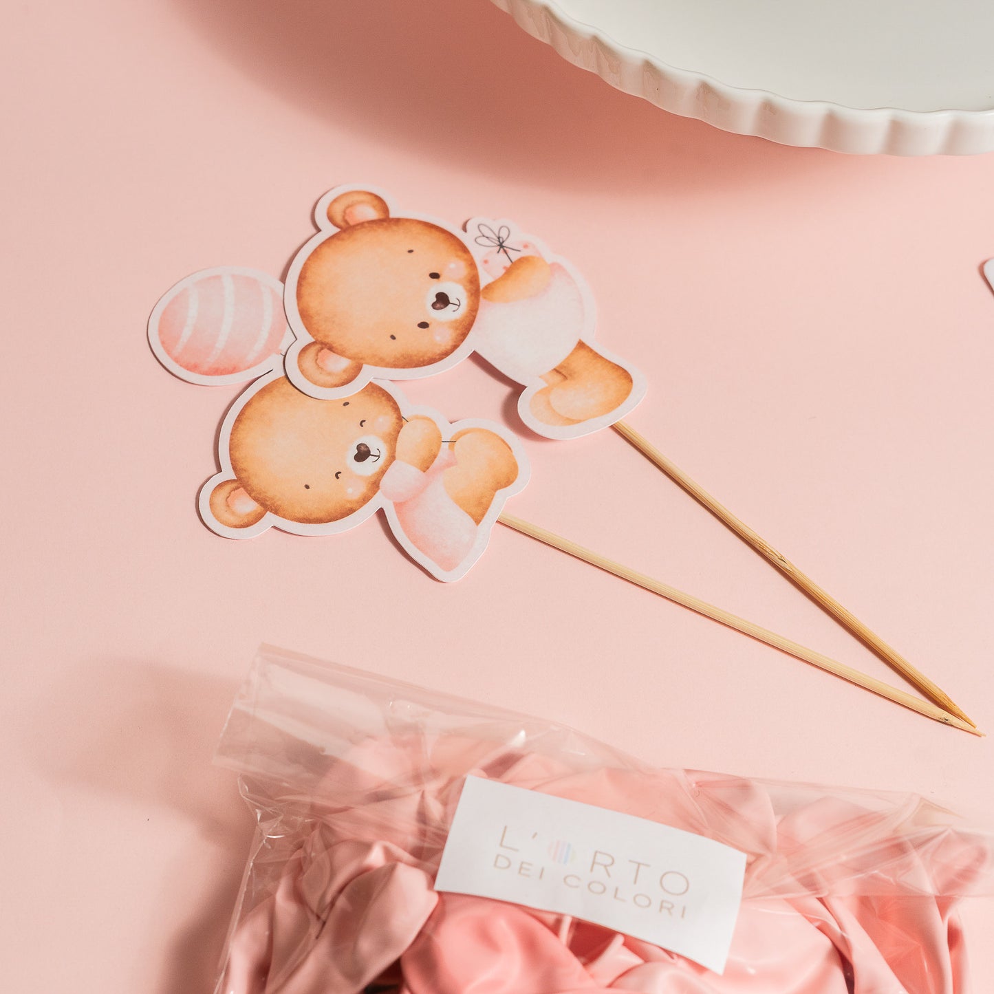 KIT COMPLEANNO FOTOGRAFICO - fondale fotografico con palloncini e cake topper