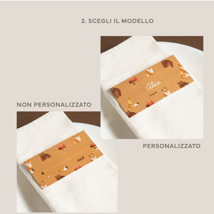 Segnaposto tovagliolo.
