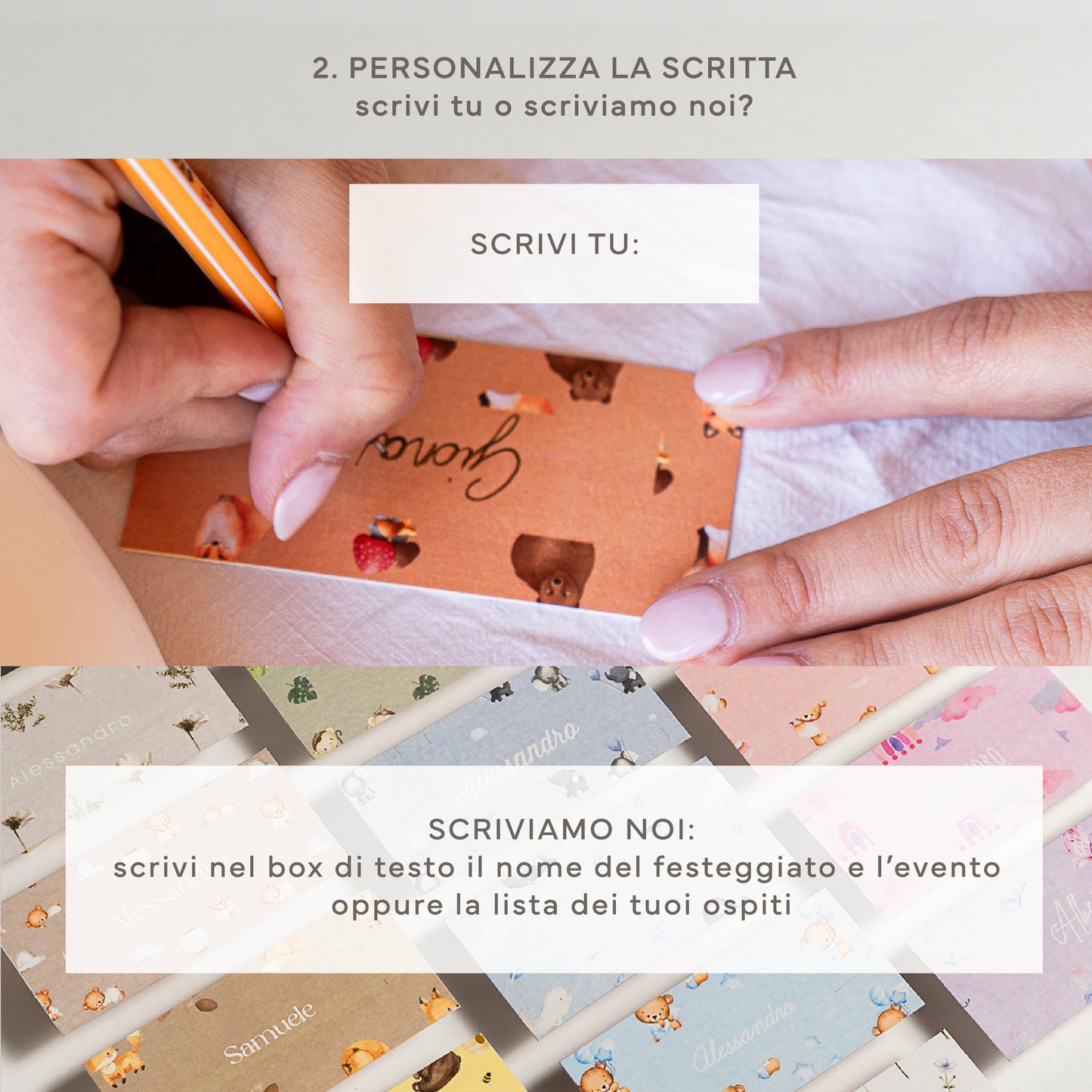 Segnaposto tovagliolo.