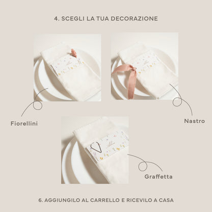 Segnaposto tovagliolo.